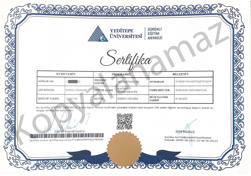 Our Certificates